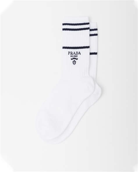 prada sokken glitter|prada white socks.